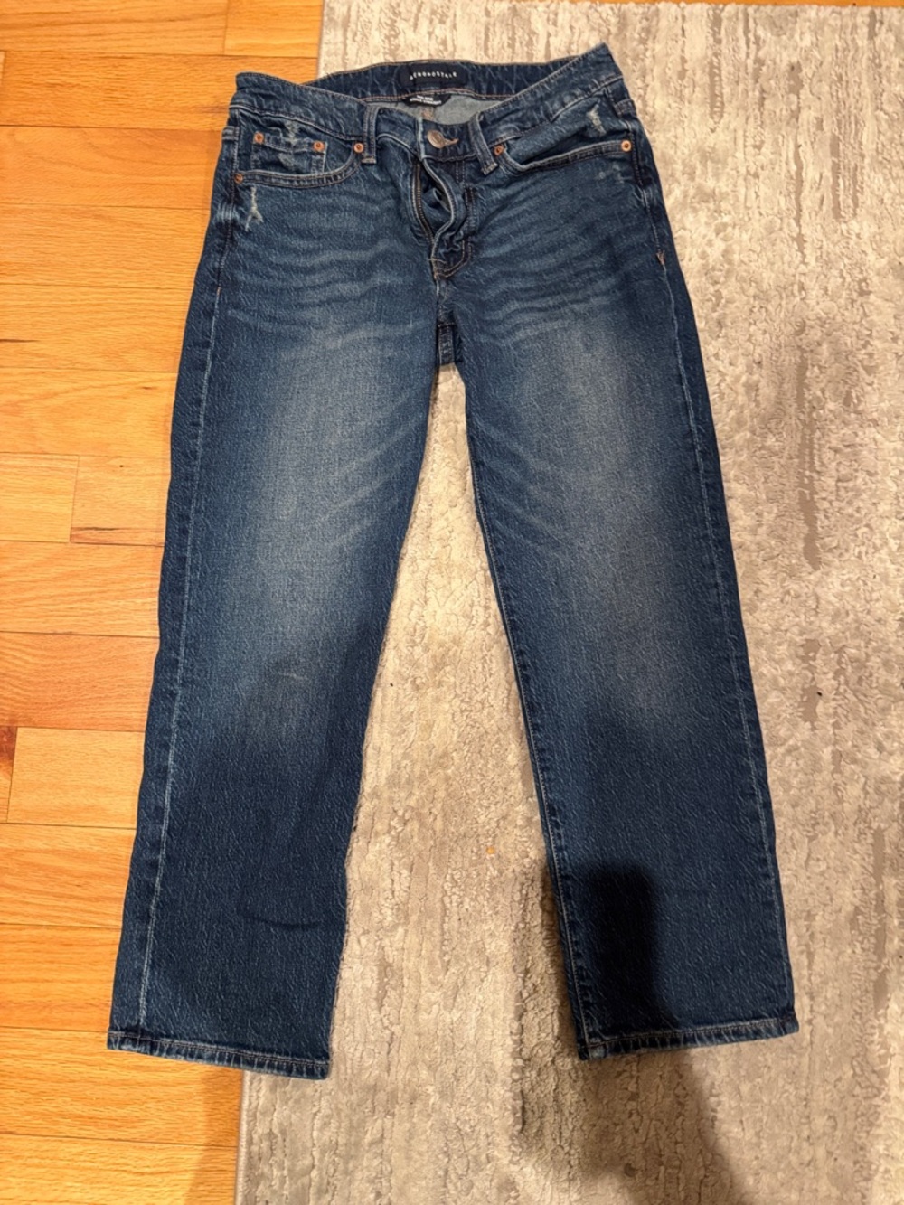 Aeropostale Men's Indigo Wash Straight Jeans